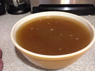 Bone marrow broth for dogs
