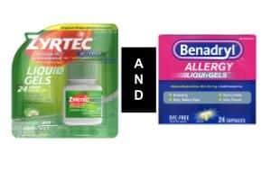 can you give your dog benadryl and zyrtec