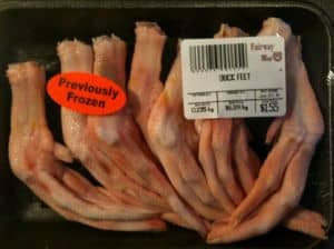 ducks feet